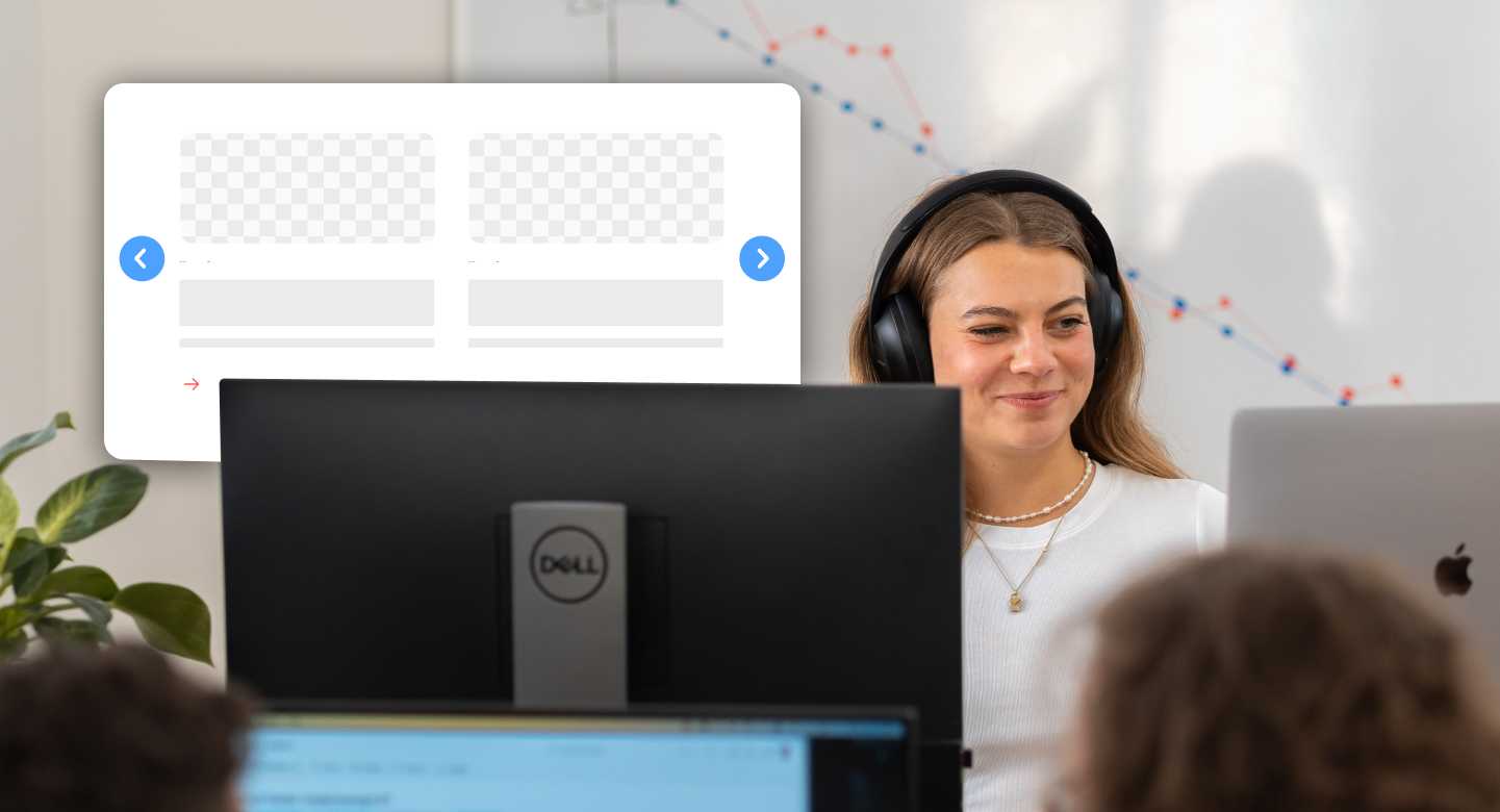 Example of a web carousel