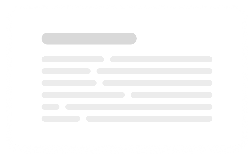 Simplified UI of text snippets.
