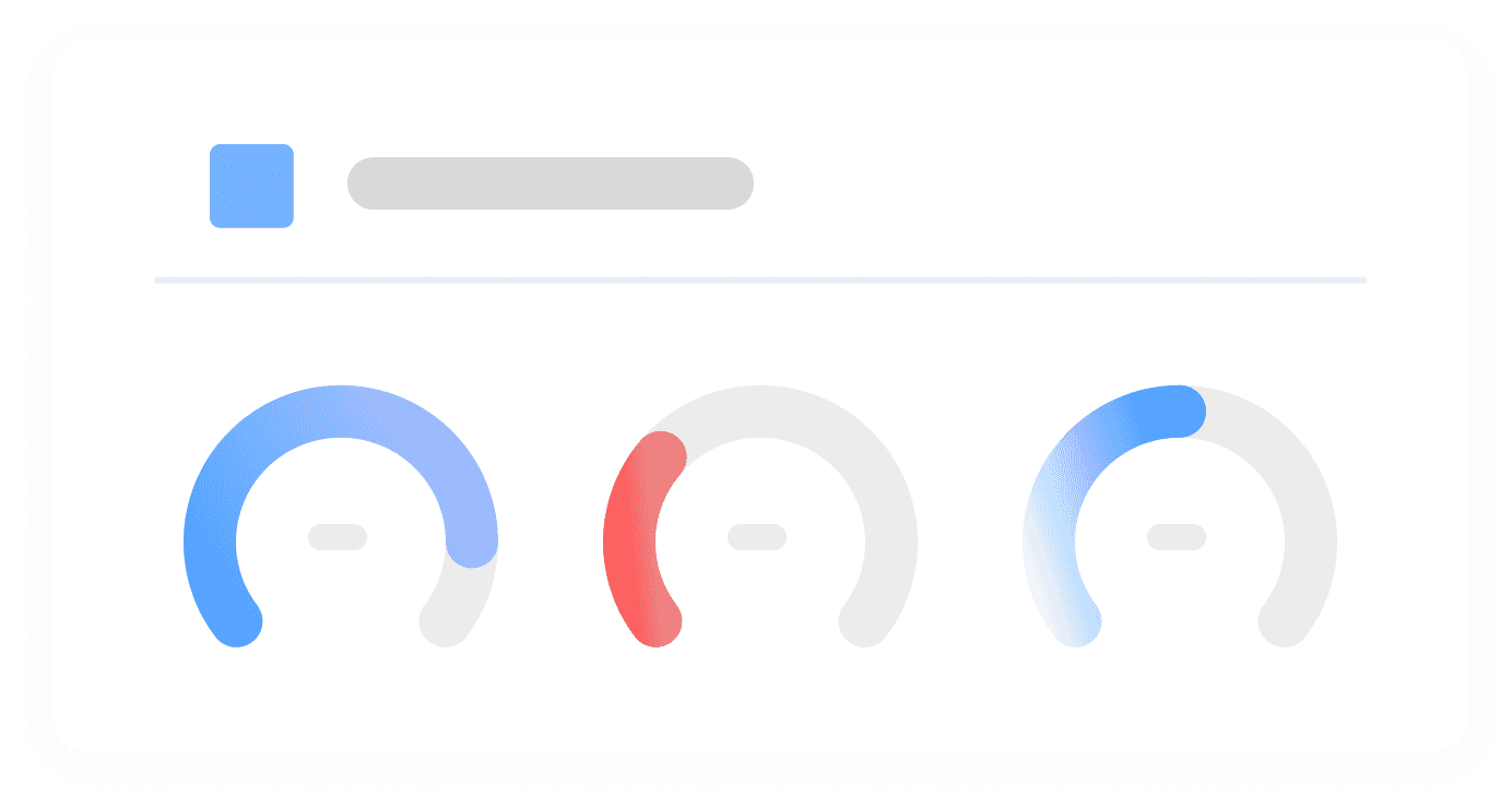 Simplified UI of round progress bars.